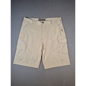 Iron Co Shorts Men 36 Performance Tan Cargo Hike Trail Fishing Khakis‎